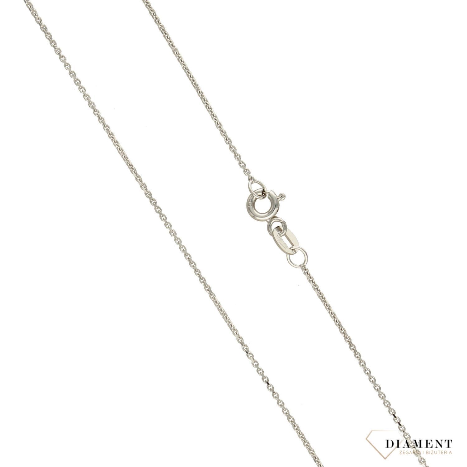 Złoty łańcuszek 585 białe złoto ankier 1 mm DIA-LAN-3136-585 1mm (1).jpg